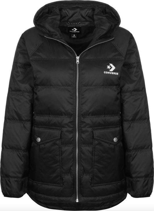 Converse Women's Mid Length Down Puffer Jacket / BNWT / Black / Sizes Available