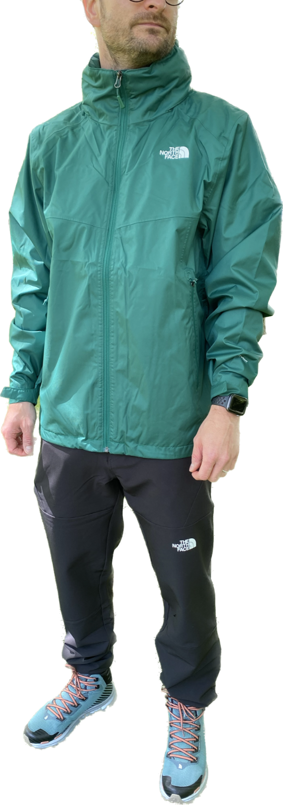 The North Face Mens Tetsu Hooded Rain Jacket / Green / RRP £135