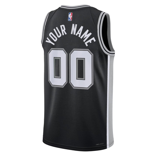 Nike Men's San Antonio Spurs Blank Basketball Jersey / Black / RRP £90