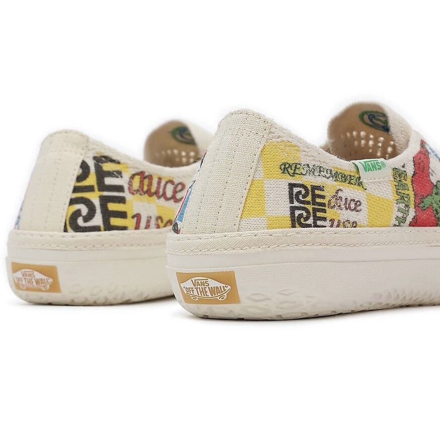 Vans Eco Theory Circle Vee Trainers / Beige Multi / RRP £105