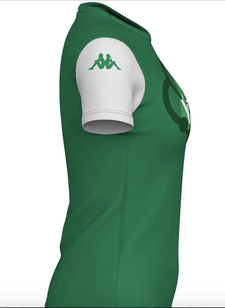 Kappa Real Betis Women's Fan T-Shirt / Green White / RRP £20