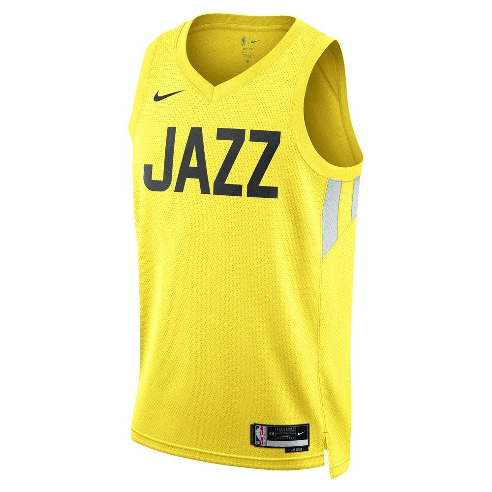 Nike Youth Utah Jazz Basketball Vest / Yellow / RRP £75