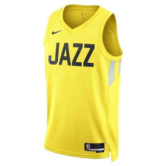 Nike Youth Utah Jazz Basketball Vest / Yellow / RRP £75