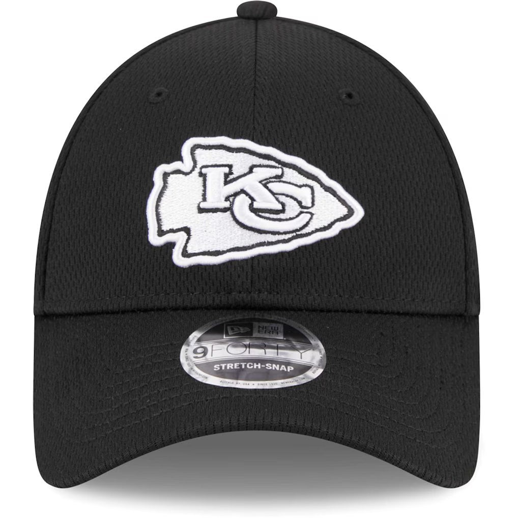 New Era Adult Kansas City Chiefs 9Forty Adjustable Cap / Black / RRP £24