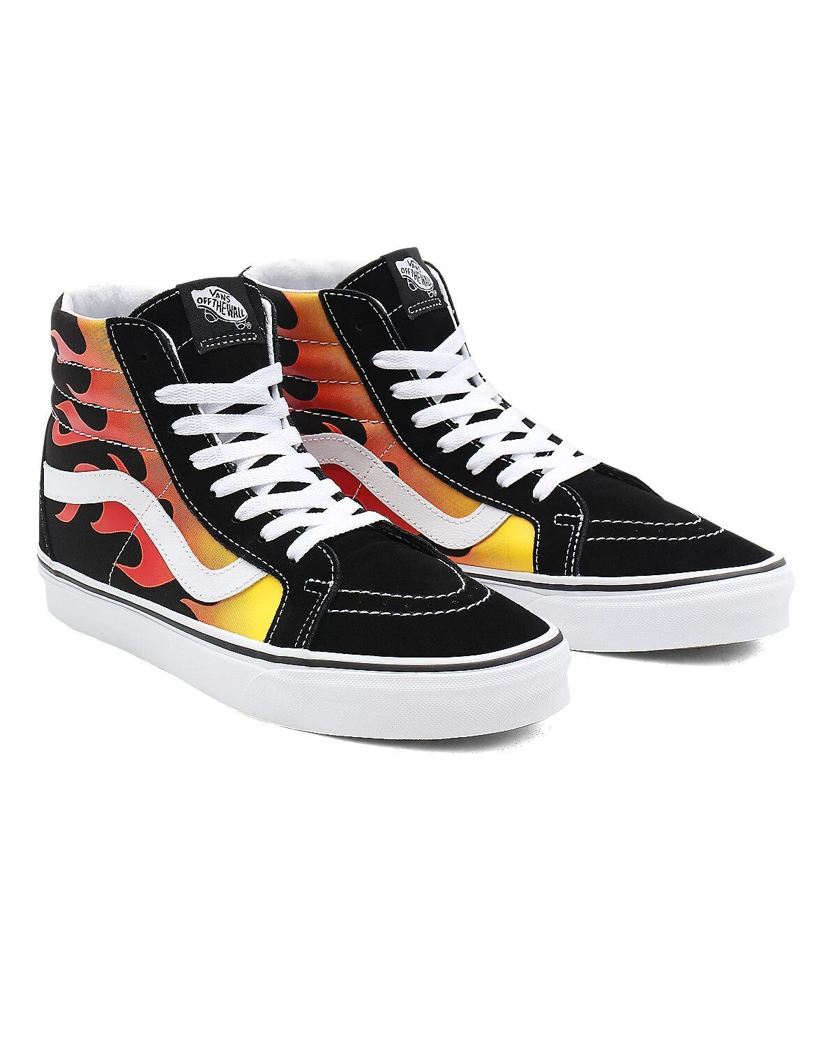 Vans Unisex Sk8 Hi Reissue Trainers / Flame Black White / RRP £80