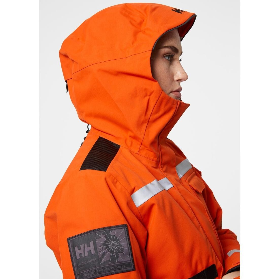 Helly Hansen Womens Arctic Patrol 3-in-1 Parka Coat / Orange Black / RRP £1000