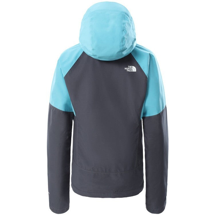 The North Face Womens Maui Blue Grey Diablo Dynamic Rain Jacket / RRP £160