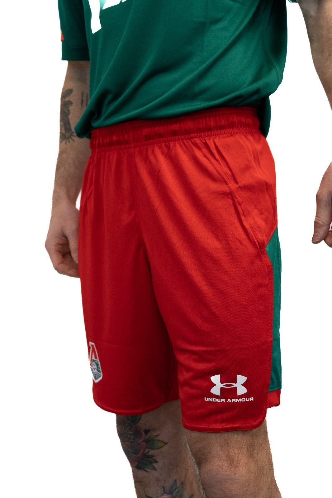 Under Armour 2019-20 Lokomotiv Moscow Home Shorts / Red / RRP £30