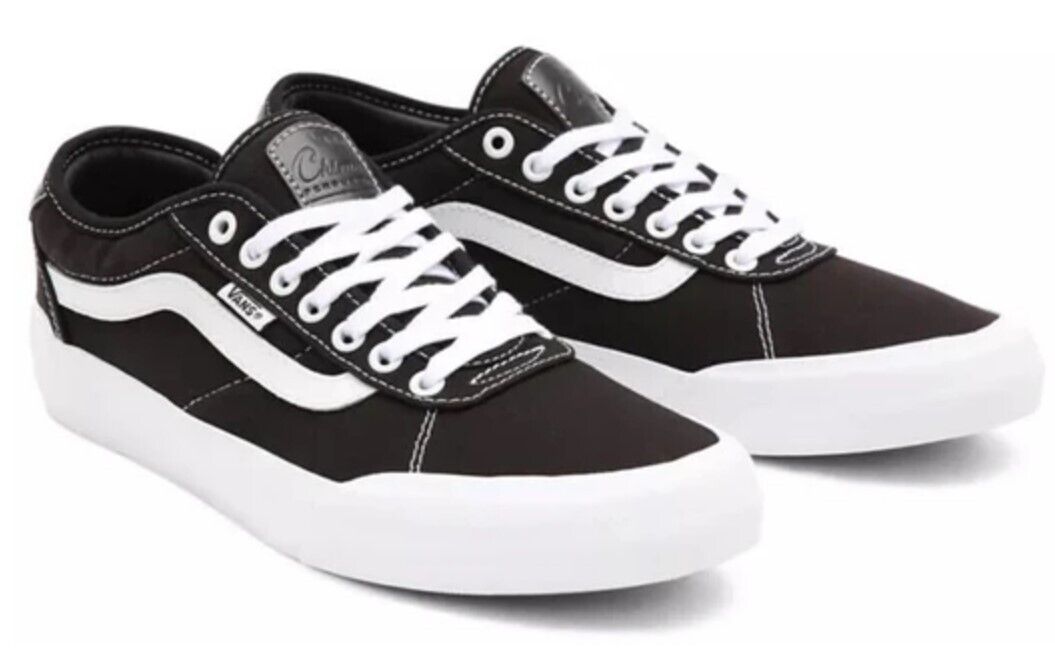 Vans Mens Canvas Chima 2 Shoes / Black, White / RRP £65