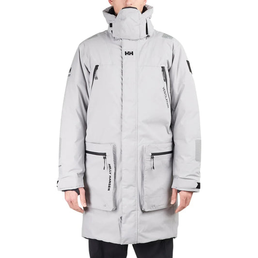 Helly Hansen Arc Down Insulated Flow Long Winter Jacket / Grey / RRP £600