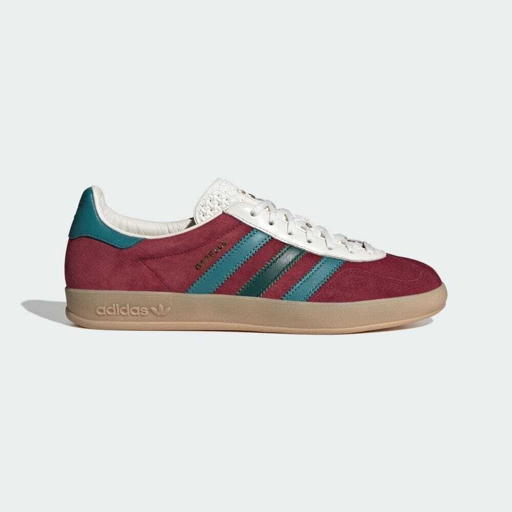Adidas Mens GAZELLE INDOOR Trainers / Burgundy / BNIB / RRP £90