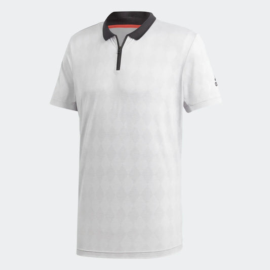 Adidas Men's Barricade Tennis, Golf, Polo Shirt / Light Grey / RRP £60
