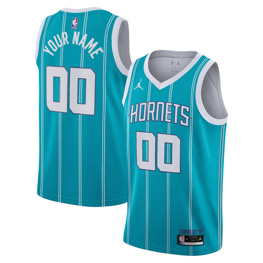 Nike Youth Charlotte Hornets Blank Basketball Jersey / Teal / RRP £75