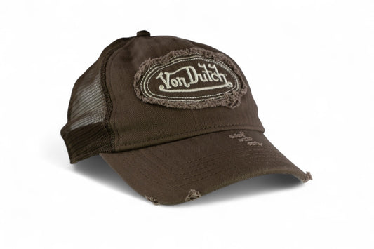 Von Dutch Distressed Trucker Cap / Brown / RRP £47
