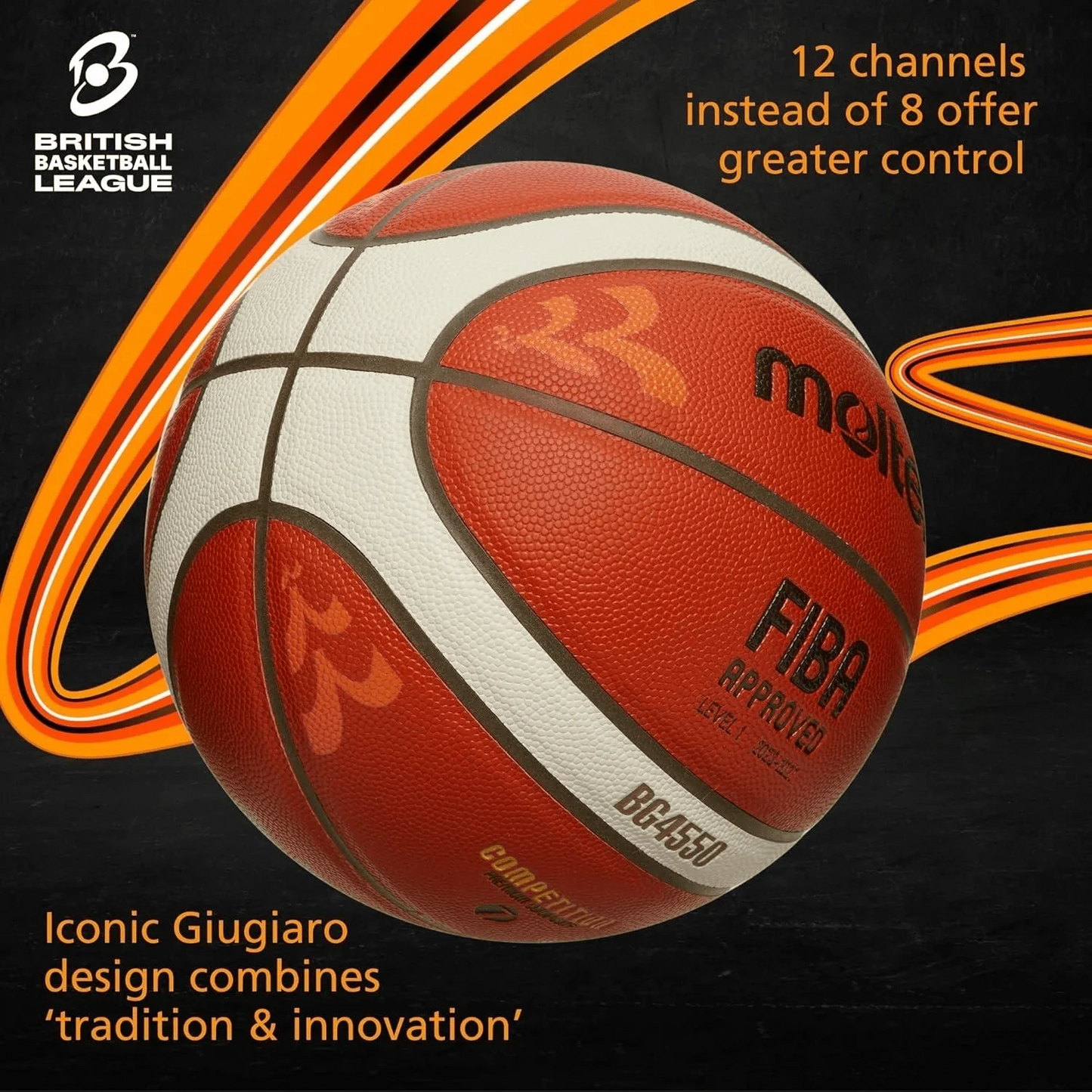 Molten FIBA Premium Leather Orange Edition Basketball / BN / Size 6 / RRP £75