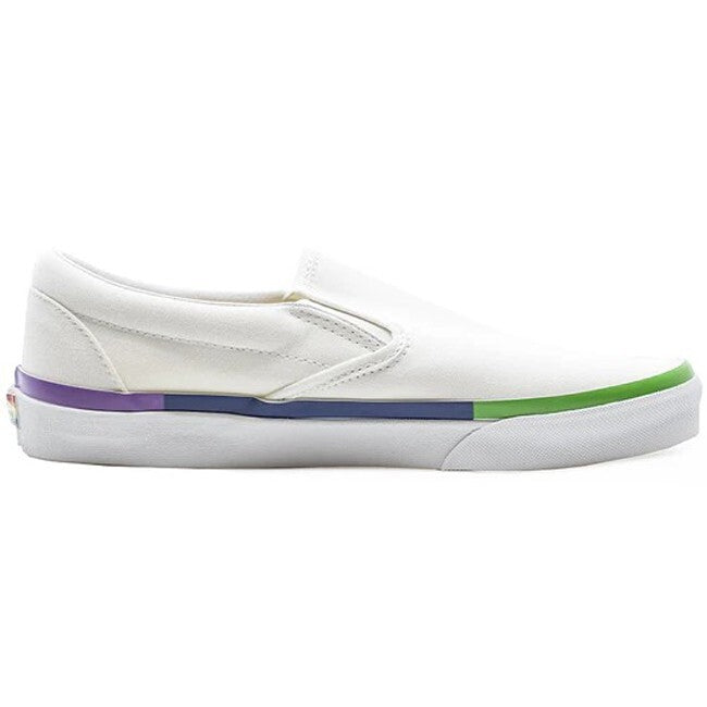 Vans Mens Classic Slip-On Rainbow Foxing / True White / RRP £57