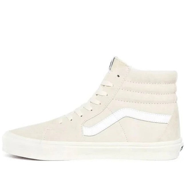 Vans Mens Sk8-Hi 'Pig Suede Trainers - Marshmallow' / Cream Yellow / RRP £80