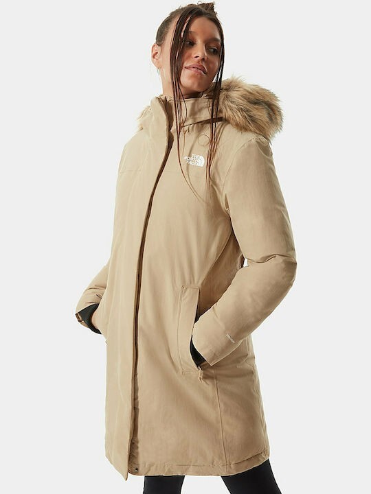 The North Face Women Arctic Parka Jacket Coat / Hawthorne Khaki / RRP £395