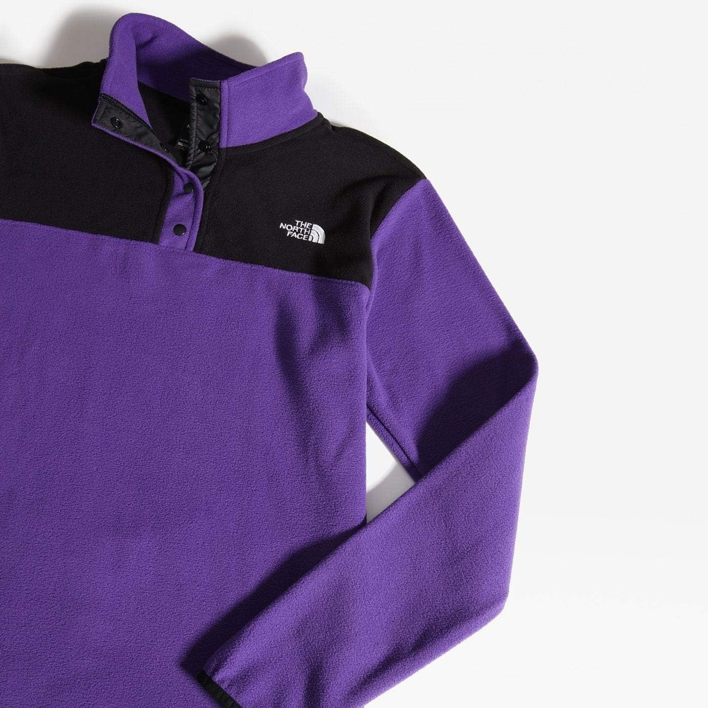 The North Face Womens TKA Glacier Snap Pullover Fleece / Peak Purple / RRP £65