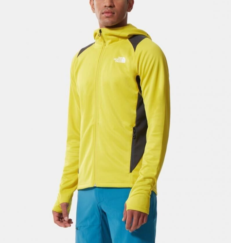 The North Face Men's Athletic Outdoor Full Zip Hoodie M / Yellow Grey / RRP £100