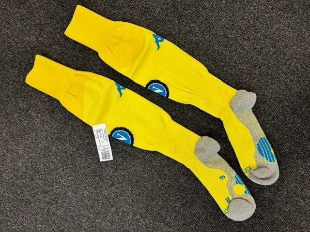 Kappa Kids Napoli Football Socks / Yellow / 2017-18 Away Kit / RRP £13