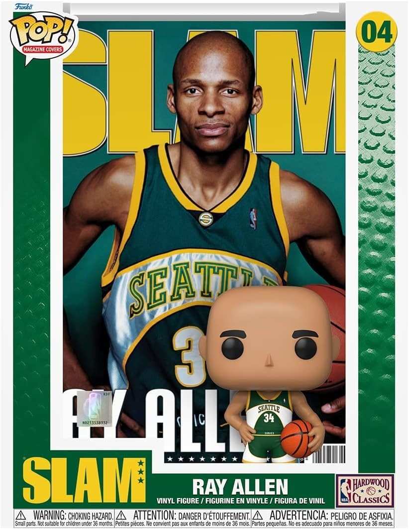 Funko Pop! NBA Cover Seattle Supersonics POP Slam / Ray Allen / RRP £35