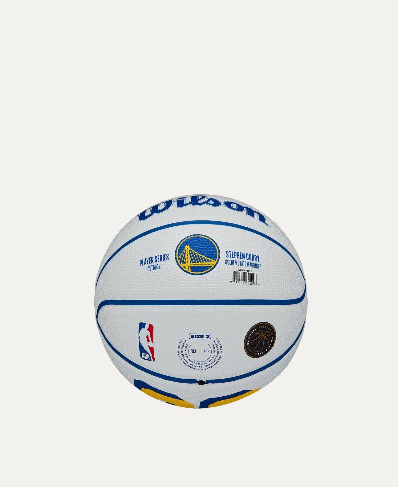 Wilson NBA Player Icon Golden Warriors Steph Curry Basketball/ White/ RRP £22