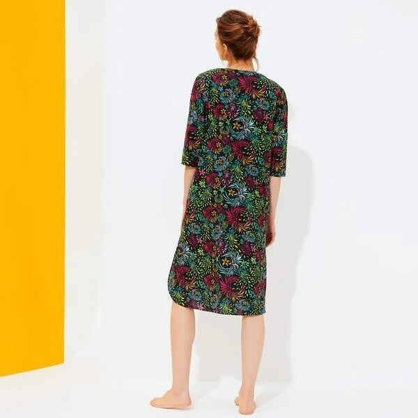 Vilebrequin Beach Cover Up / Womens / Fare Black Flower / RRP £220