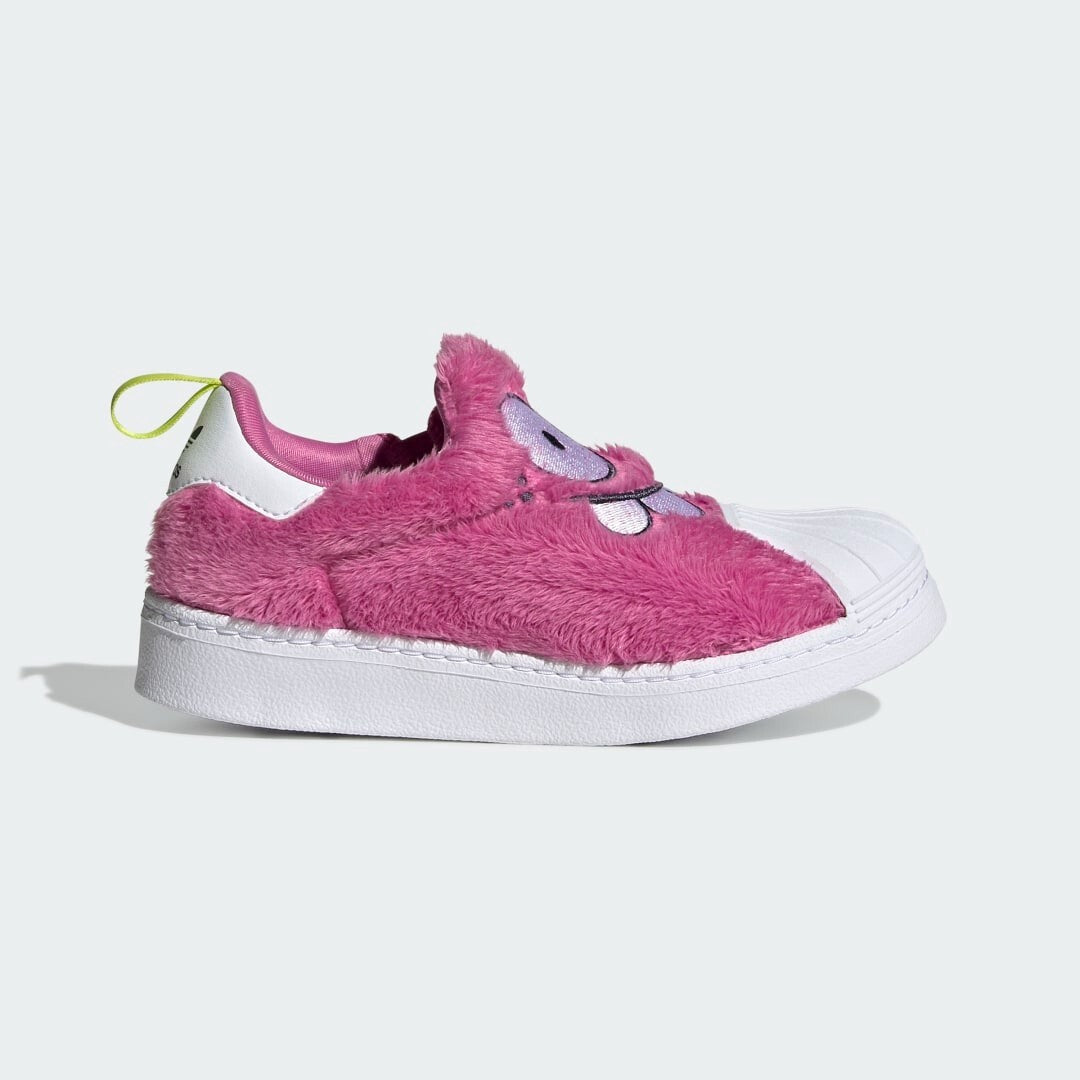 Adidas Kids Kevin Lyons Furry Superstar / Pink White / RRP £60