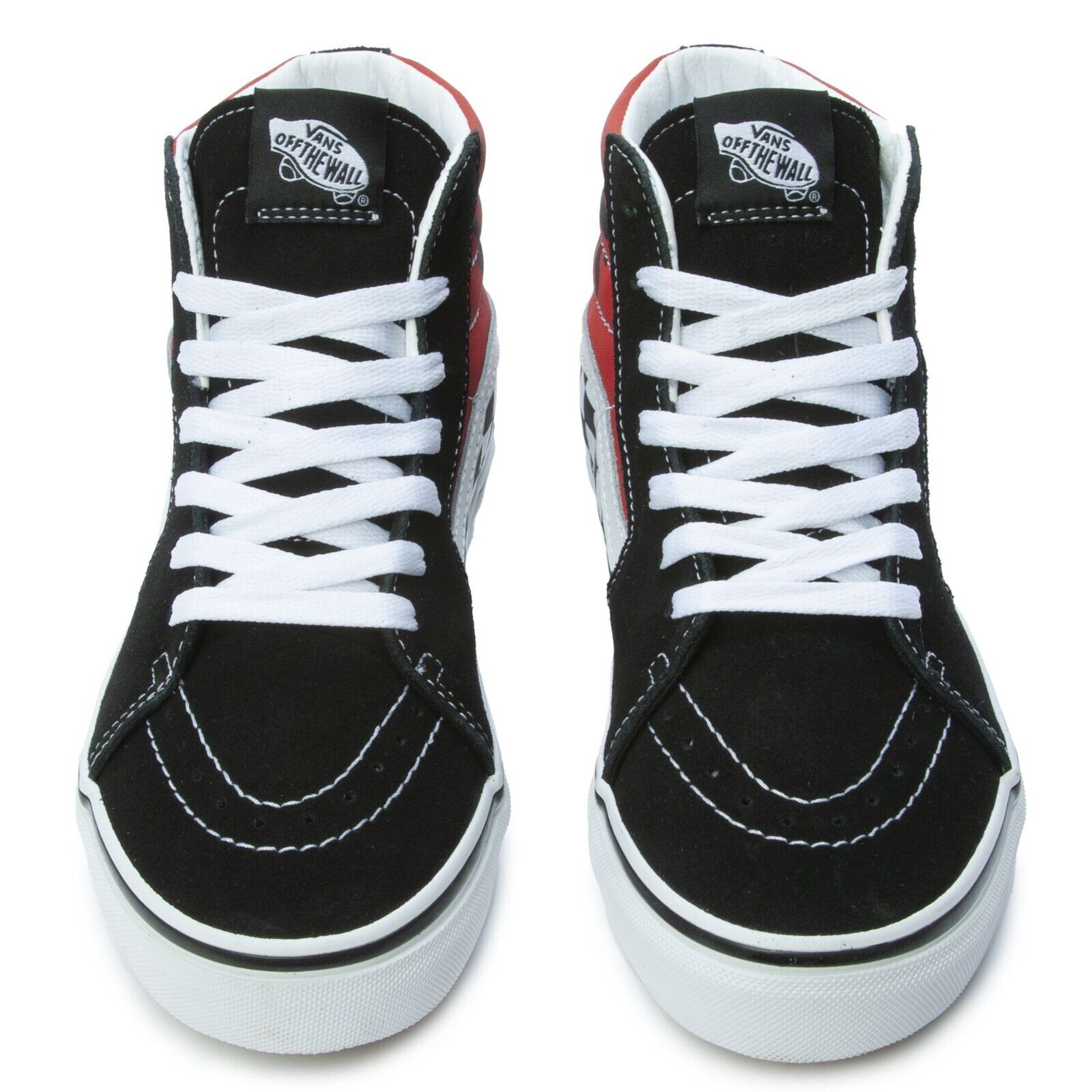 Vans Kids Sk8-Hi Trainers / Logo Black Red / RRP £50