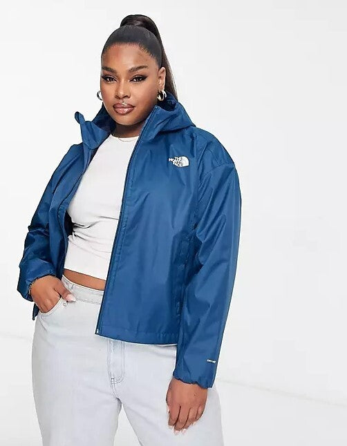 The North Face Women’s Plus Size Cropped Quest Rain Jacket / Blue / RRP £100
