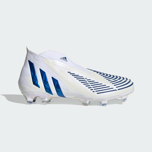 Adidas Unisex Predator Edge+ FG Football Boots / White Blue / RRP £230