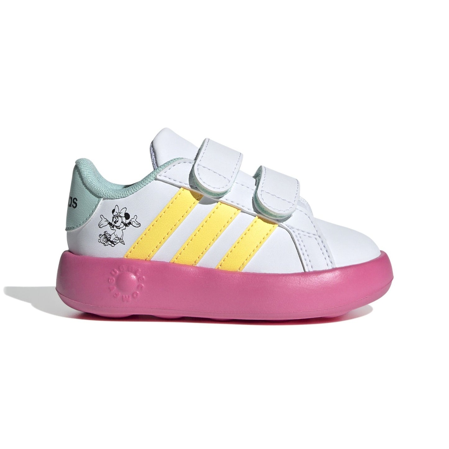 Adidas Kids / GRAND COURT MINNIE CF I Trainer / BNIB / White / RRP £35