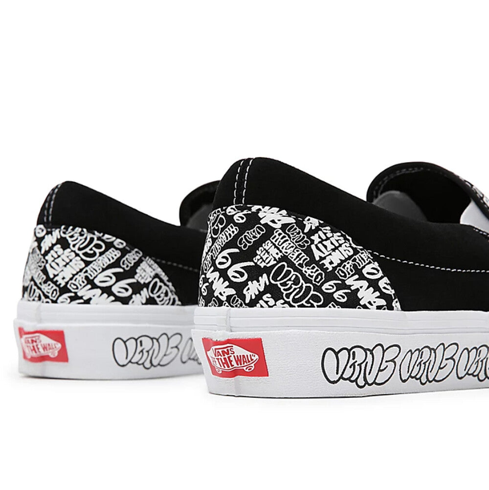Vans Classic Graphic Slip-On Trainers / Black White / Unisex / RRP £60
