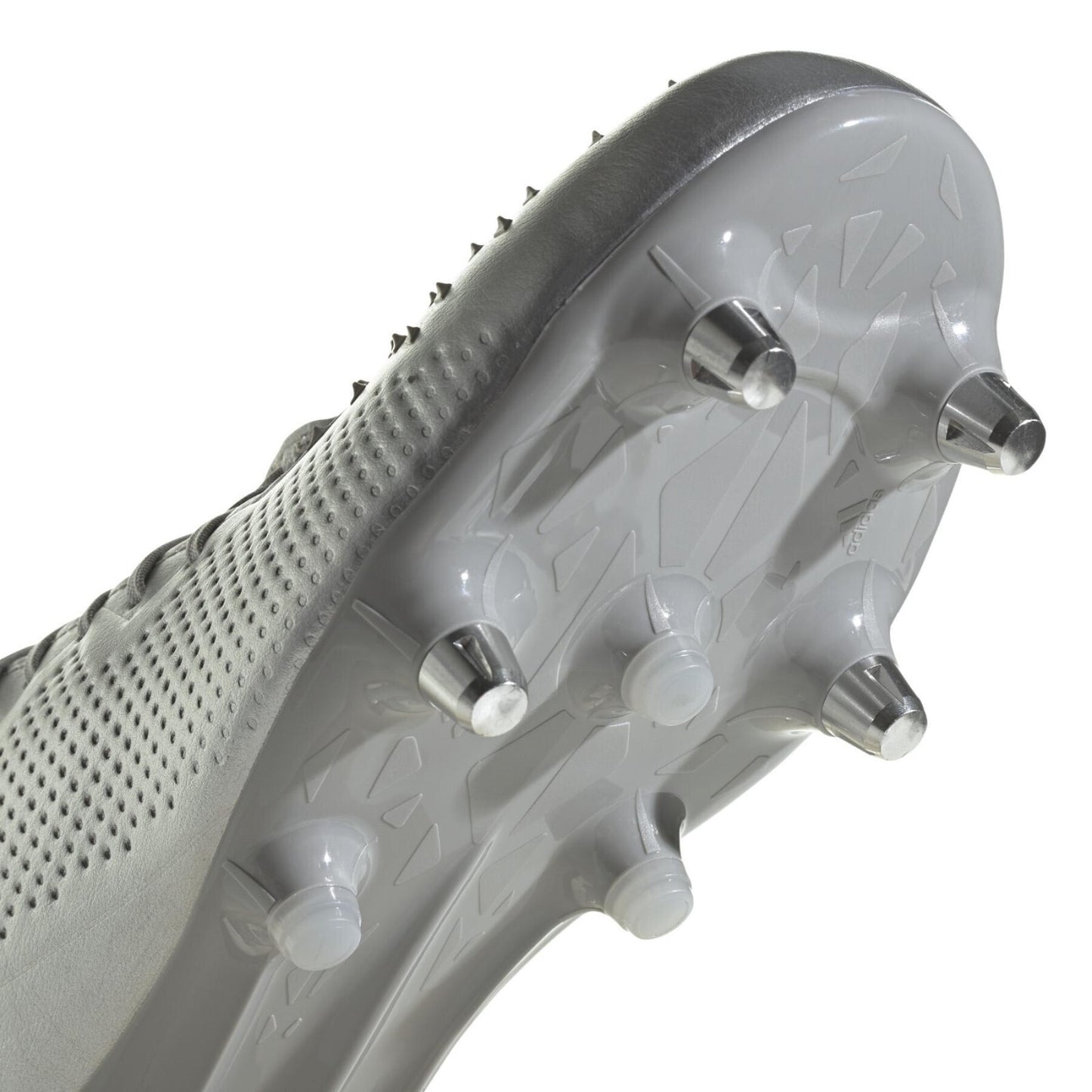 Adidas Unisex Predator Malice (SG) Rugby Boots / Silver White / RRP £180