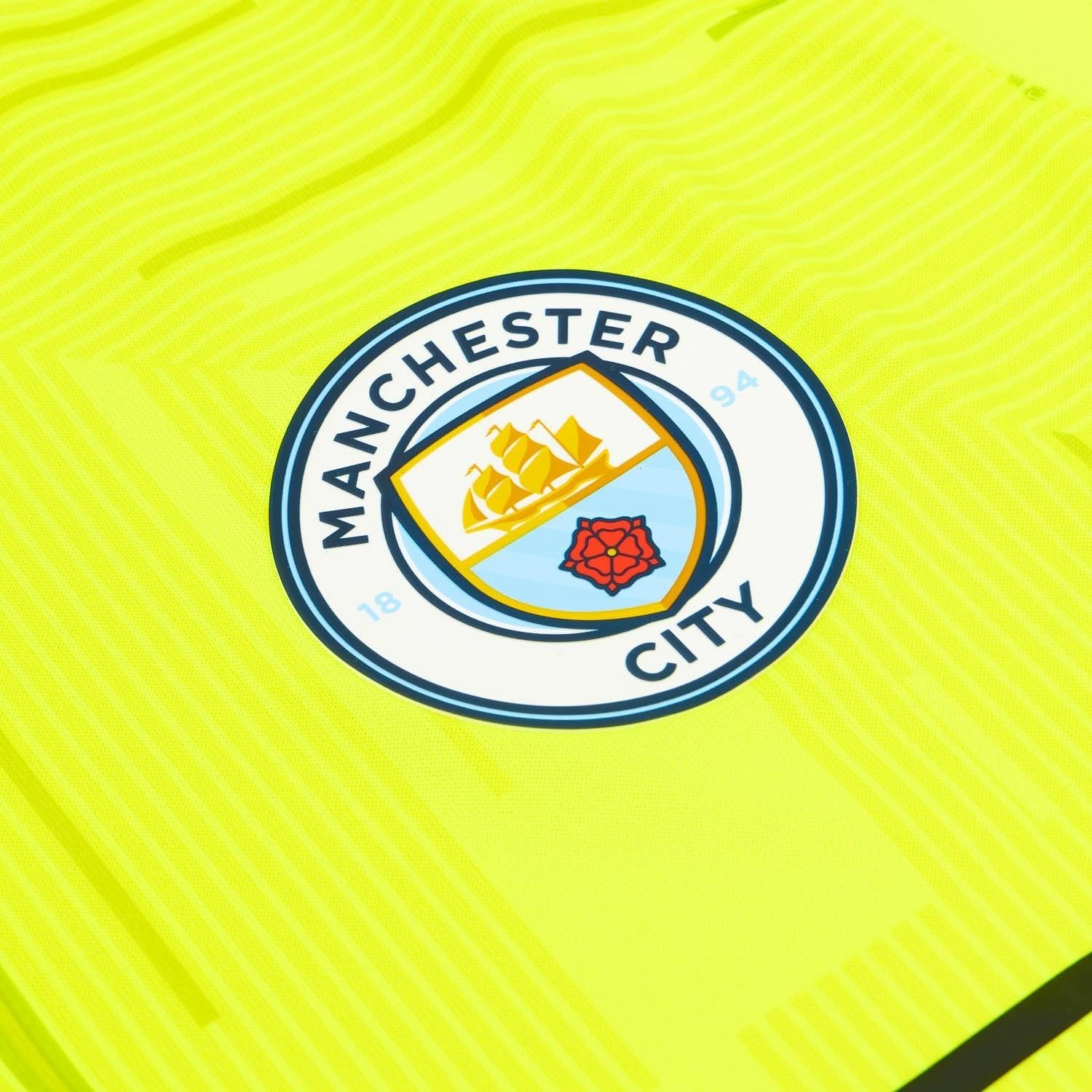 Puma Mens 2021-22 Manchester City Player Issue Gk S/S Shirt/Yellow/RRP £109.99