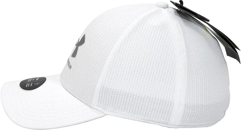 Under Armour Mens Armour Vent Stretch Cap / White Grey / RRP £28