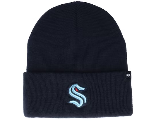 Seattle Kraken Winter Beanie Hat / NHL / Navy Blue / RRP £25