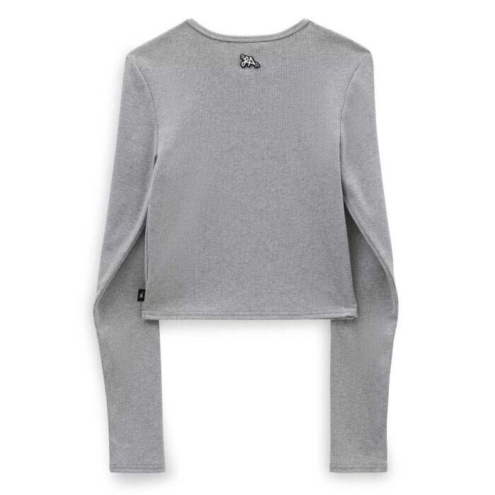 Vans Women's Armanto Long Sleeve Knit Shirt / Grey / RRP £52