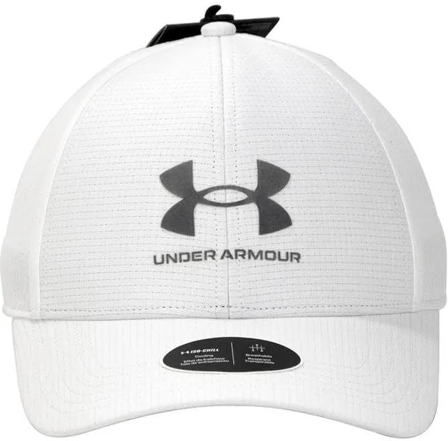 Under Armour Mens Armour Vent Stretch Cap / White Grey / RRP £28