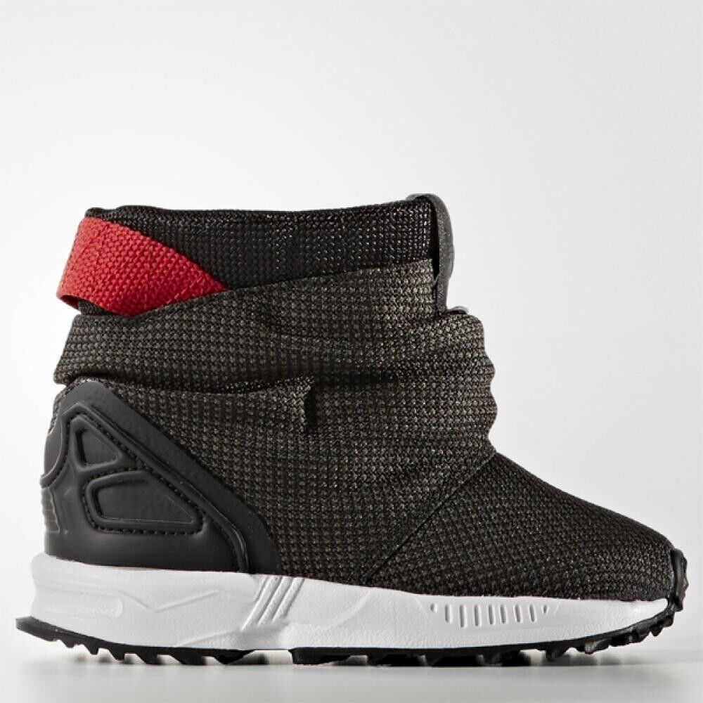 Adidas Infant ZX Flux Winter Snow Trainer Boot / Black / RRP £50