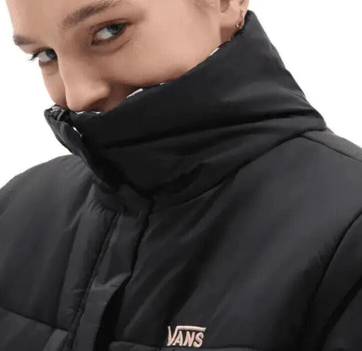 Vans Womens "Send It" Reversible MTE Puffer Jacket / Black Checker / RRP £130