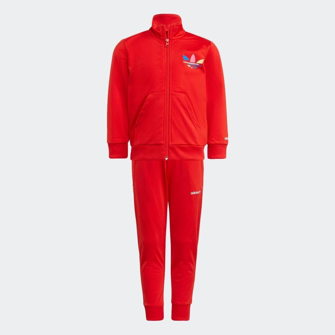 Adidas Kids Adicolor Poly Tracksuit / Red / RRP £38