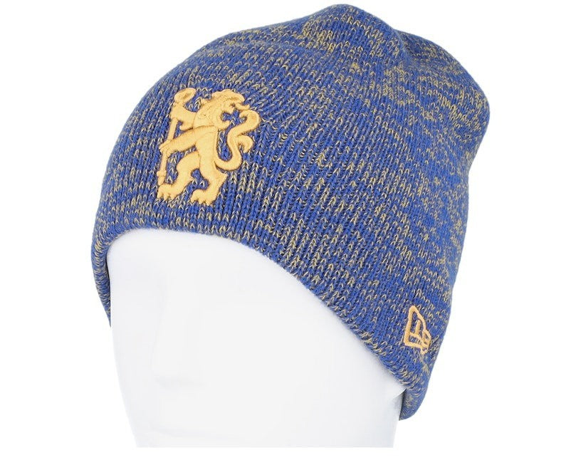 New Era Chelsea Marl Beanie / Navy Gold / RRP £28