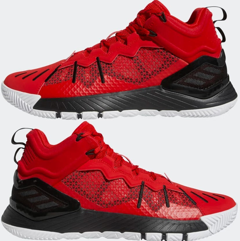 Adidas Unisex D Rose Son Of Chi Basketball Shoes / Red Black White / RRP £90