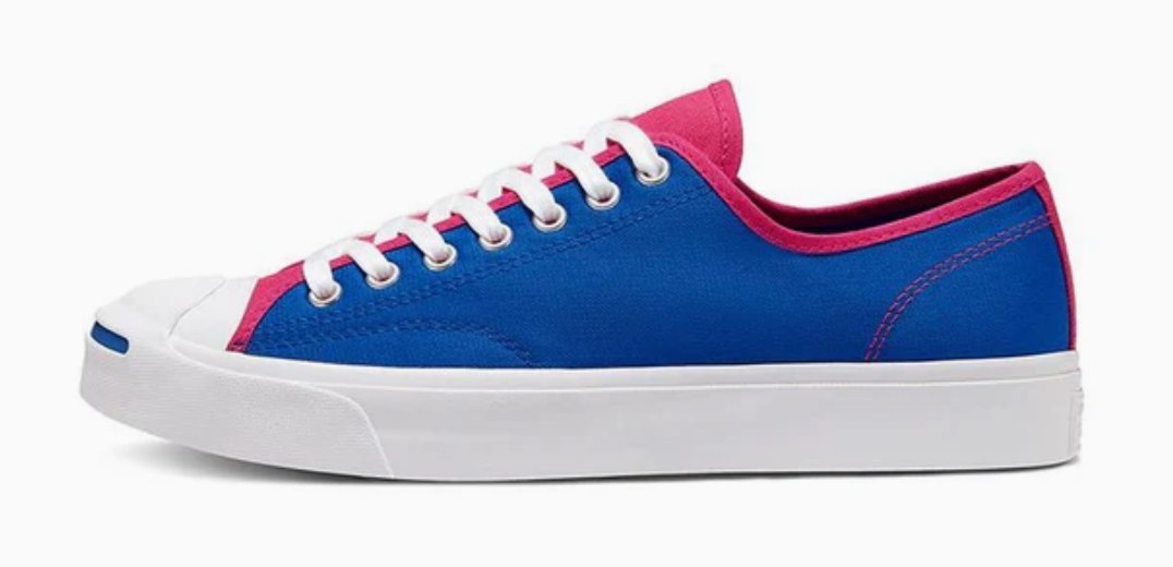 Converse Unisex Jack Purcell Low Trainers / Royal Blue, Cerise, Green / RRP £65