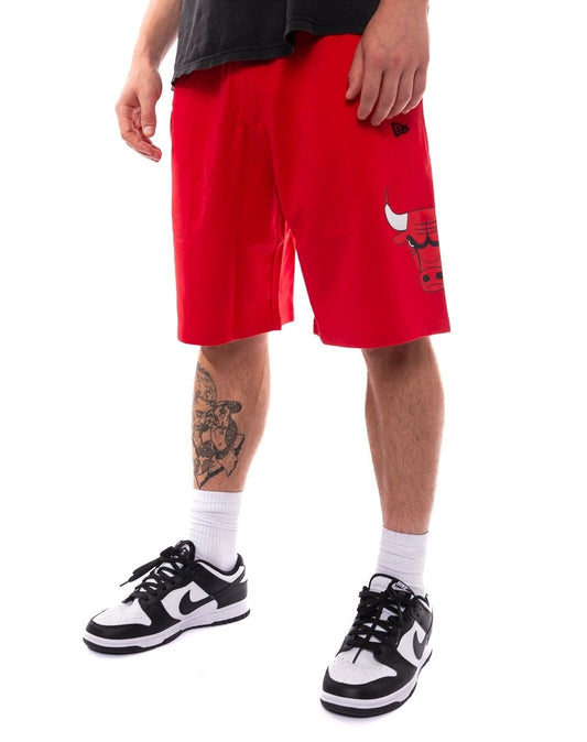 New Era Mens Chicago Bulls Washed Shorts / Red / RRP £45