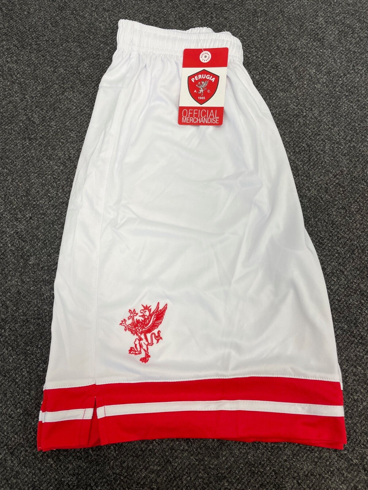 Perugia 2017-18 Frankie Garage Football Home Shorts / BNWT / White / RRP £25