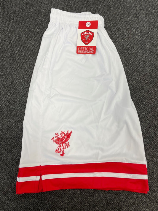 Perugia 2017-18 Frankie Garage Football Home Shorts / BNWT / White / RRP £25