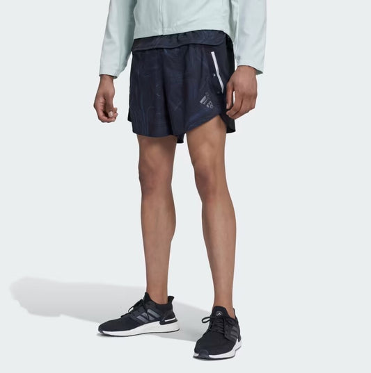 Adidas Mens Designed For Running Shorts / For The Ocean / Black / RRP £43